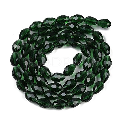 Transparent Glass Beads Strands EGLA-N013-T8mm-D15-1