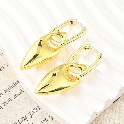 Horse Eye Brass Hoop Earrings for Women EJEW-U057-06D-01G-1