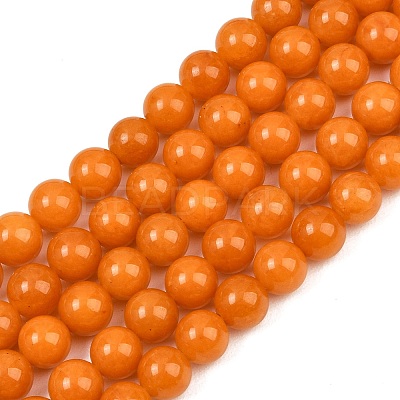 Dyed Natural White Jade Beads Strands GG-CBAD029-A08-8mm-1