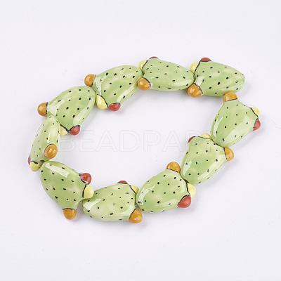 Handmade Porcelain Beads PORC-G002-16B-1