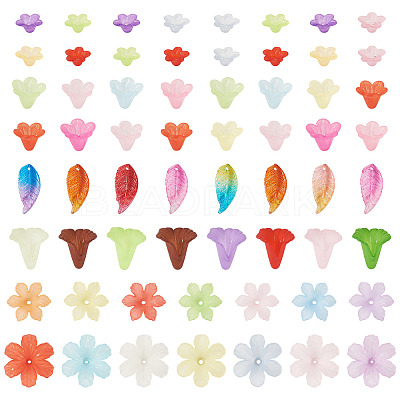 230Pcs 6 Styles Transparent Acrylic Beads OACR-TA0004-39-1