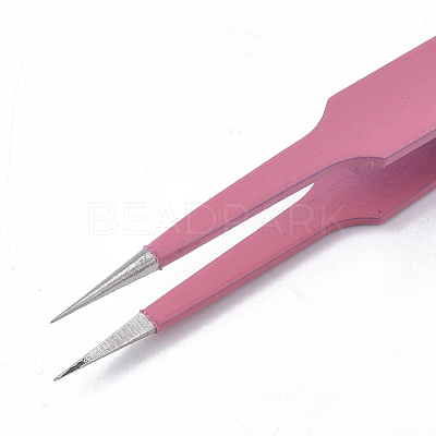 Spray Painted 201 Stainless Steel Beading Tweezers TOOL-S012-01-1