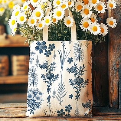 Canvas Women's Tote Bags ABAG-WH0057-006-1