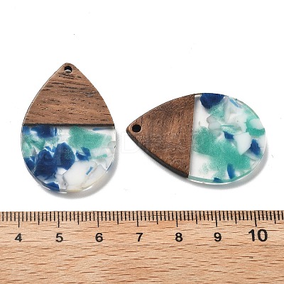 Resin and Walnut Pendants FIND-R051-15E-1