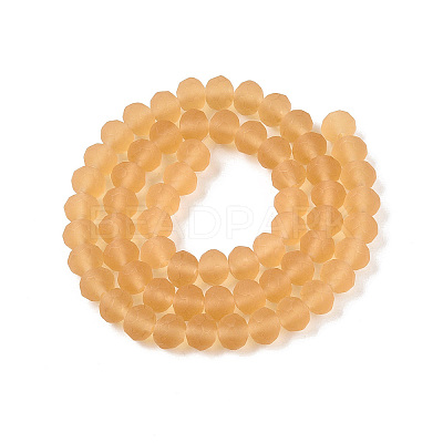 Transparent Glass Beads Strands EGLA-A044-T8mm-MD23-1