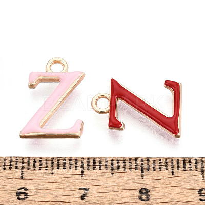 Rack Plating Alloy Enamel Pendants ENAM-T024-53Z-G-1