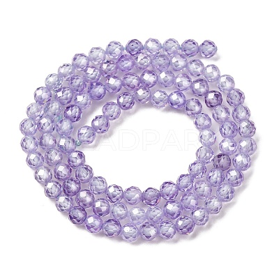 Cubic Zirconia Beads Strands G-G792-47-09C-1