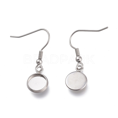 Tarnish Resistant 304 Stainless Steel Earring Hooks STAS-H114-10P-1