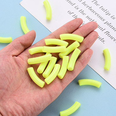 Opaque Acrylic Beads MACR-S372-002B-S023-1