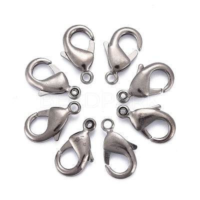 Brass Lobster Claw Clasps X-KK-903-B-NF-1