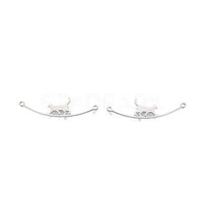 Non-Tarnish 201 Stainless Steel Connector Charms STAS-N098-094P-1