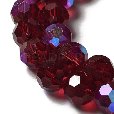 Electroplate Transparent Glass Beads Strands EGLA-A035-T10mm-L02-1