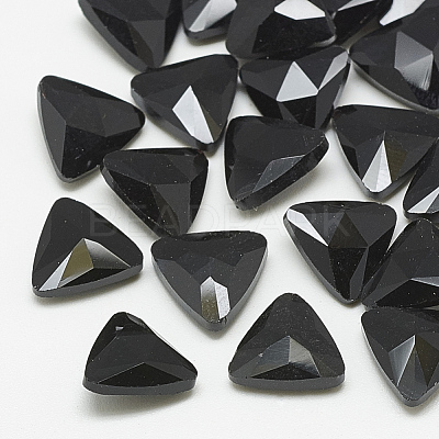 Pointed Back Glass Rhinestone Cabochons RGLA-T087-12mm-02-1