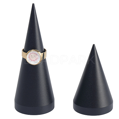 2Pcs 2 Styles Alloy Ring Display Stands RDIS-BBC0001-01EB-1