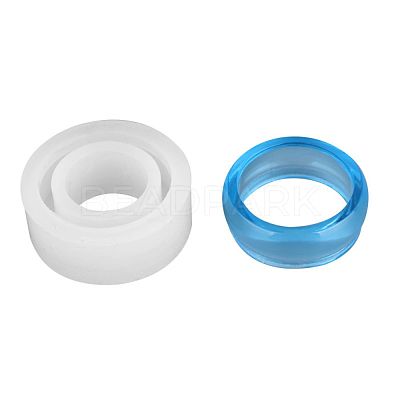 Transparent DIY Ring Silicone Molds DIY-WH0128-09B-1