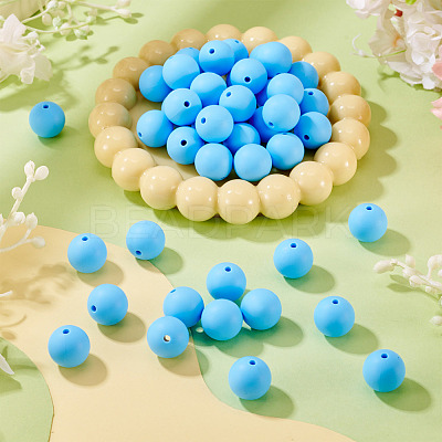 50Pcs Food Grade Eco-Friendly Silicone Beads SIL-TA0002-89I-1