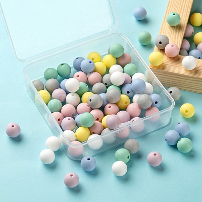 7 Colors Food Grade Eco-Friendly Silicone Beads SIL-LS0001-02B-1
