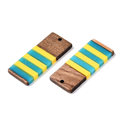 Epoxy Resin & Walnut Wood Pendants RESI-N039-121K-1