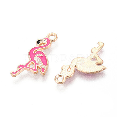 Marine Animals Alloy Enamel Pendants X-ENAM-T022-34F-1