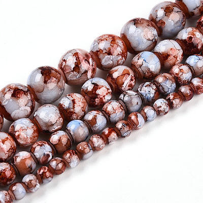 Baking Paint Glass Beads X1-DGLA-N003-8mm-A03-1