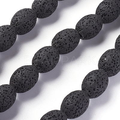 Natural Lava Rock Beads Strands G-F671-03B-11-1