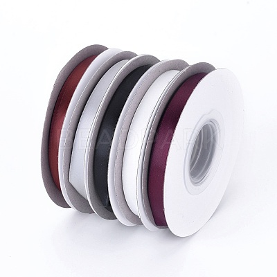 Single Face Polyester Satin Ribbons SRIB-G008-M4-1