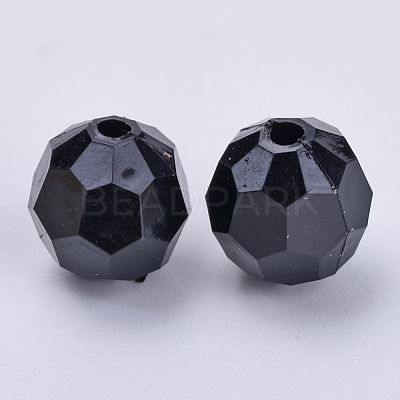 Acrylic Beads TACR-Q257-6mm-V72-1