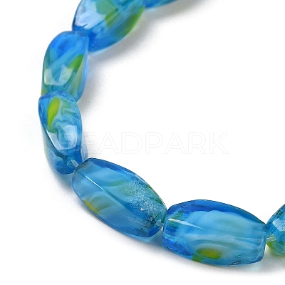 Handmade Milleflori Glass Beads Strands EGLA-P053-04A-01-1