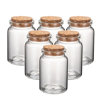 Glass Jar Glass Bottles Bead Containers AJEW-S074-03B-1