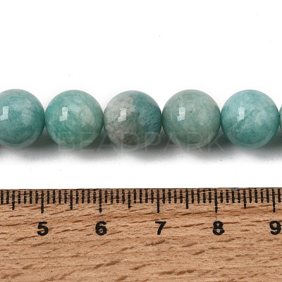 Natural Amazonite Beads Strands G-F461-12-10mm-01A-1