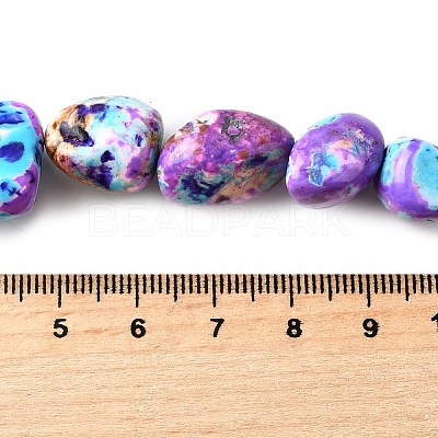 Dyed Natural Magnesite Beads Strands G-L617-A01-02-1