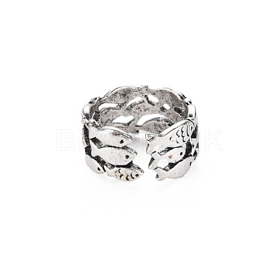 Men's Alloy Cuff Finger Rings RJEW-N029-072-1