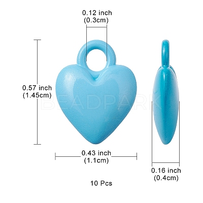 Spray Painted Alloy Charms PALLOY-YW0001-64-1