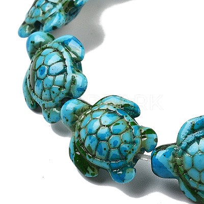 Synthetic Turquoise Dyed Beads Strands G-P507-05Q-1
