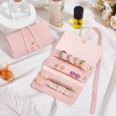 Rectangle PU Leather Envelope Travel Folding Rolls AJEW-WH048-966A-1