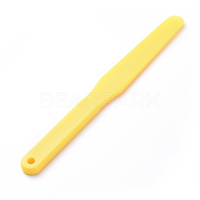 Plastic Oil Painting Scraper Knife AJEW-WH0104-38D-1