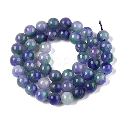 Dyed Natural White Jade Beads Strands G-T138-8mm-210-11-1