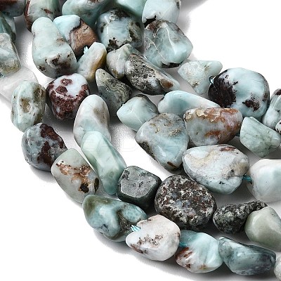 Natural Larimar Beads Strands G-P601-A21-02-1