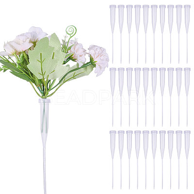 50Pcs Plastic Flower Tube AJEW-GL0002-97B-1
