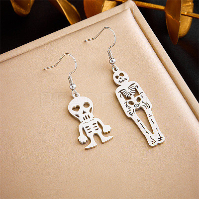 304 Stainless Steel Dangle Earrings FS-WG846BB-04-1