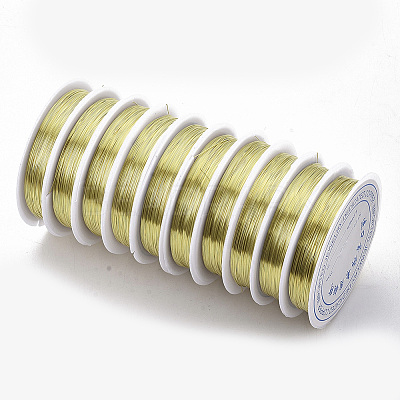 Round Copper Jewelry Wire CWIR-S002-0.8mm-02-1