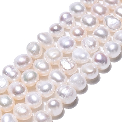 Natural Cultured Freshwater Pearl Beads Strands PEAR-N014-05L-1