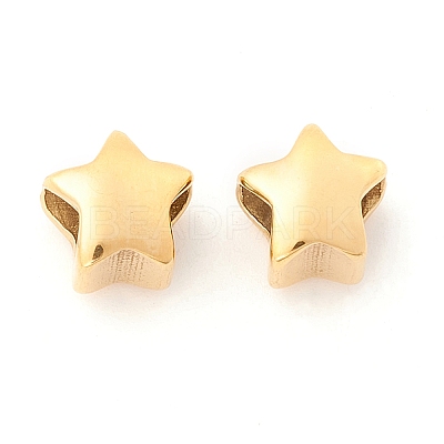 Ion Plating(IP) 304 Stainless Steel European Beads LS-STAS-M298-08G-1