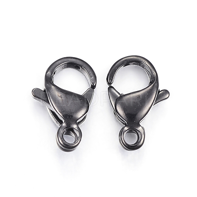304 Stainless Steel Lobster Claw Clasps STAS-H353-C-02B-1