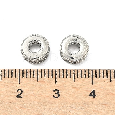 Brass Micro Pave Clear Cubic Zirconia Beads LS-ZIRC-I038-31P-1