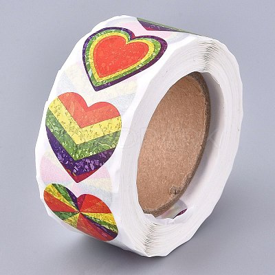 Heart Shaped Stickers Roll LS-DIY-K027-A01-1
