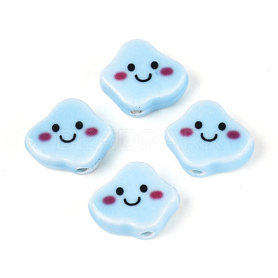 Handmade Porcelain Ceramic Beads PORC-T134-20C-1