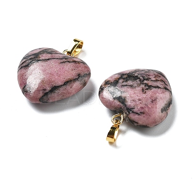 Natural Rhodonite Pendants G-G956-B22-G-1