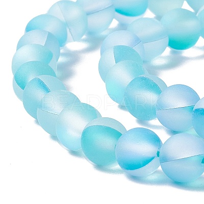 Synthetic Moonstone Beads Strands G-E573-01A-12-1