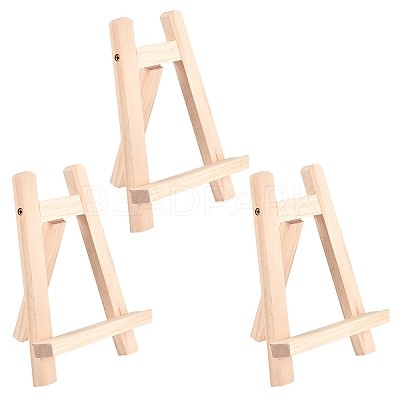 Folding Pine Wood Tabletop Easel AJEW-NB0001-62-1
